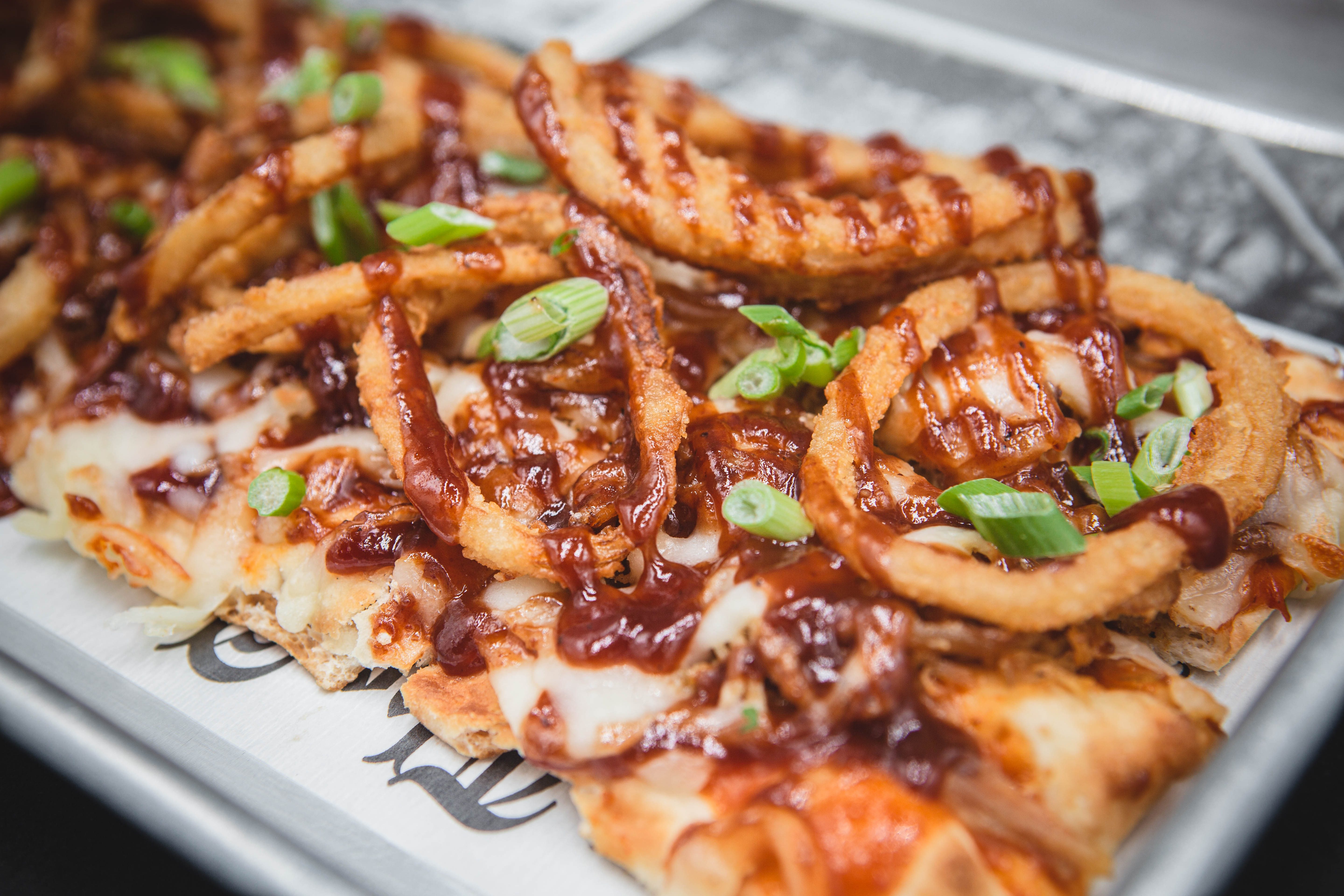 Pork Tornado Flatbread.