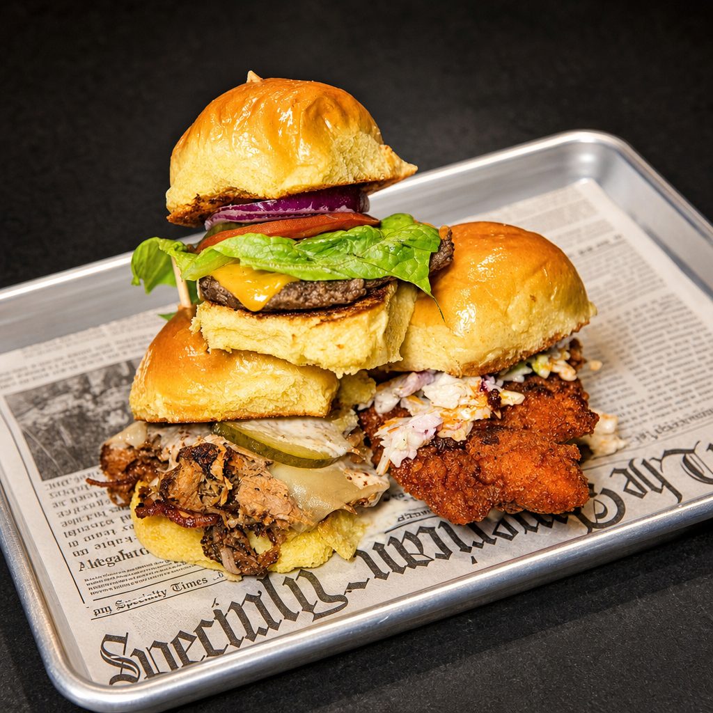 Trio of Sliders.
