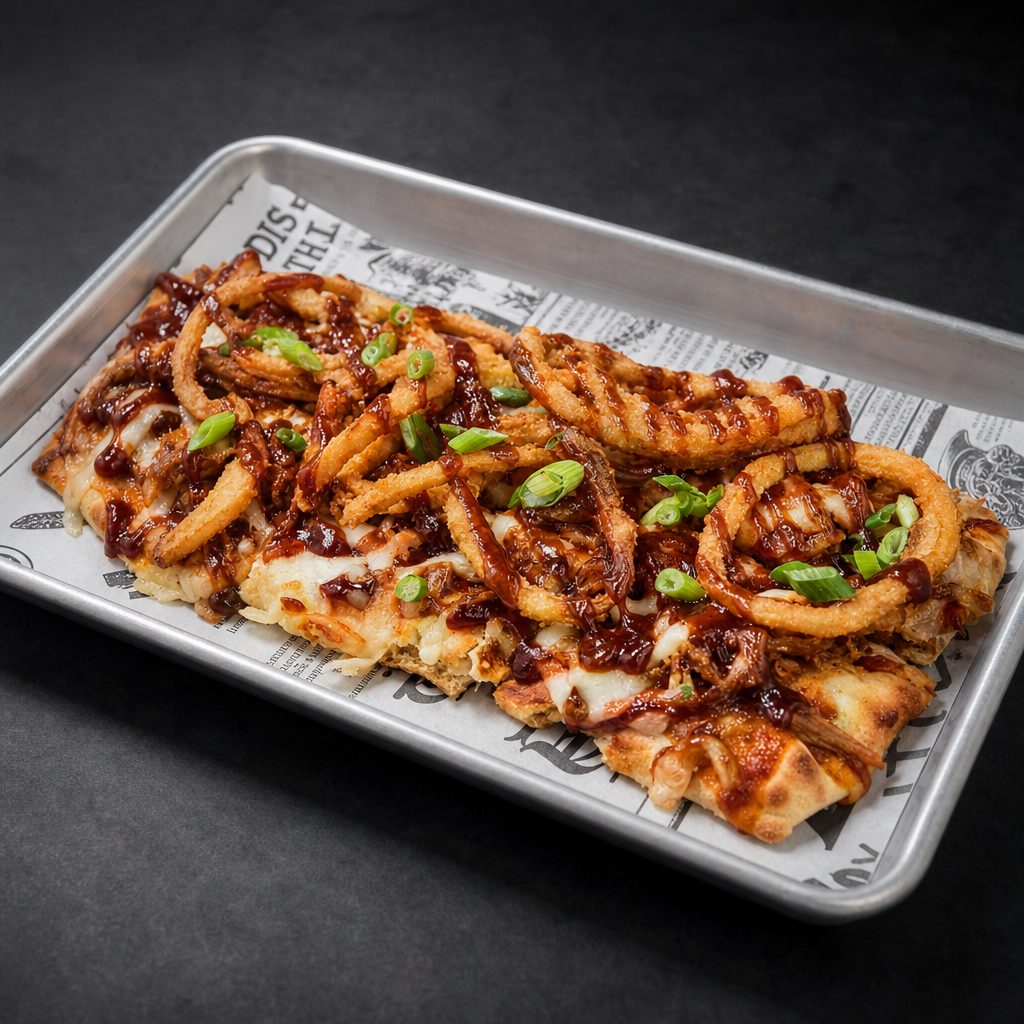 Pork Tornado Flatbread.