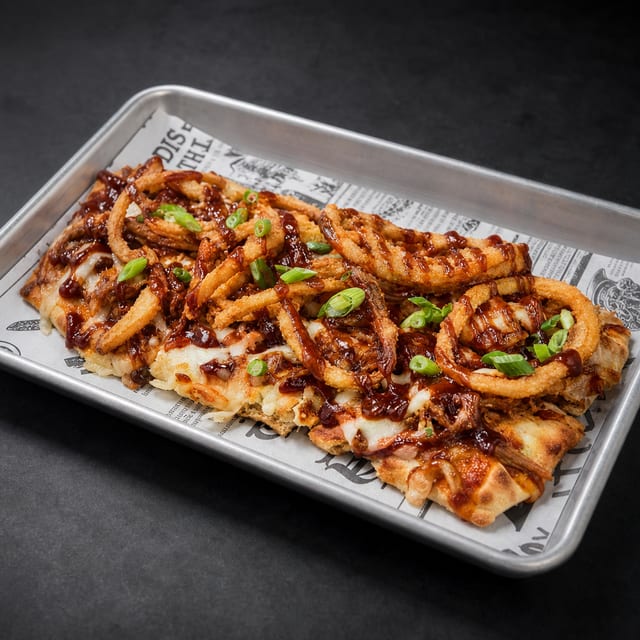 Pork Tornado Flatbread.