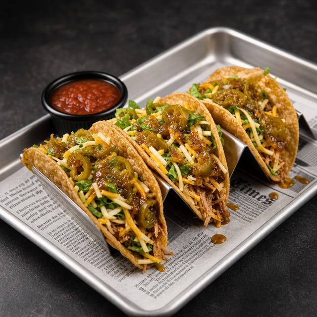 Sweet & Spicy Pork Taco.