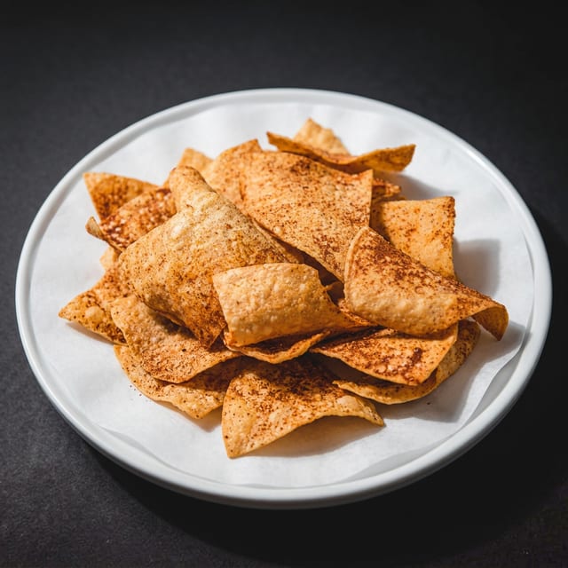 Chip with Queso, Salsa, & Guac.