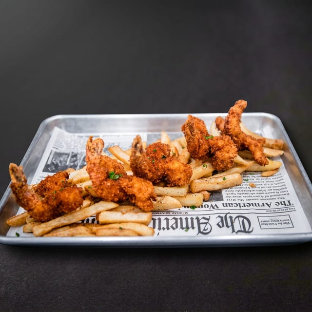 Fried Gulf Shrimp Platter.