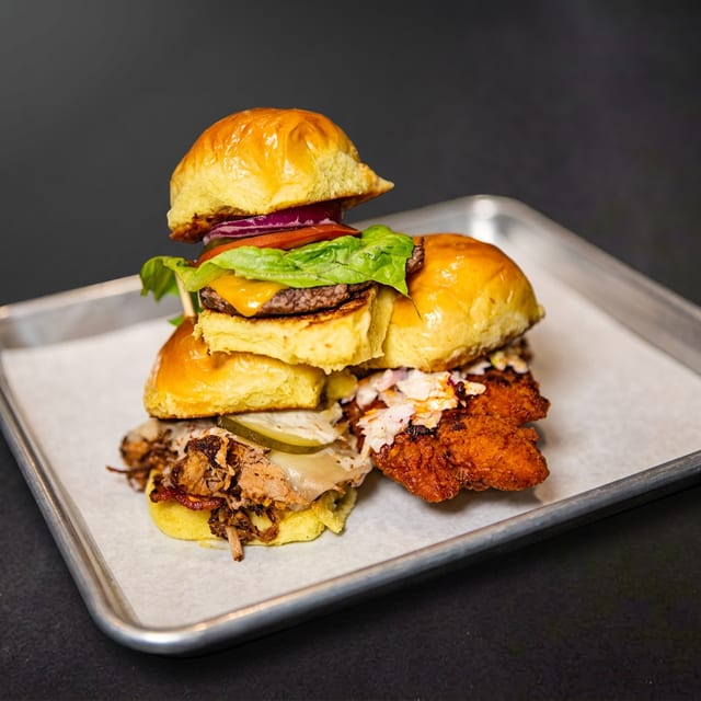 Trio of Sliders.